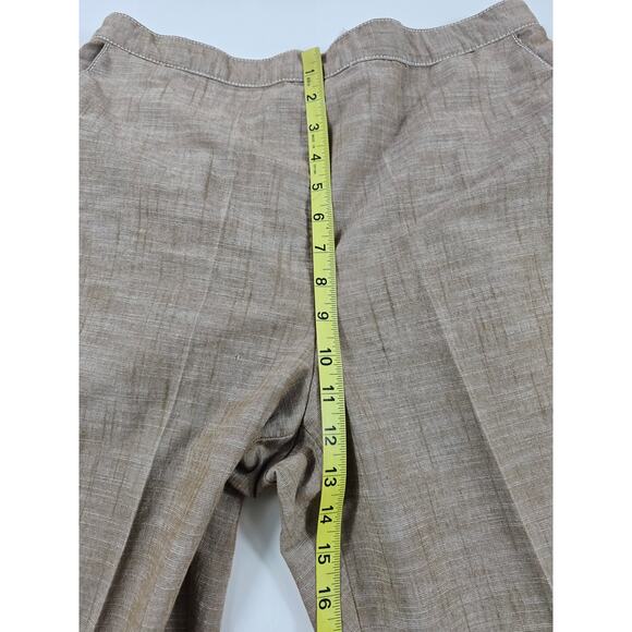 Alfred dunner 16 P PETITE pull on pants brown with pockets EUC Career Casual ^ - Picture 7 of 7
